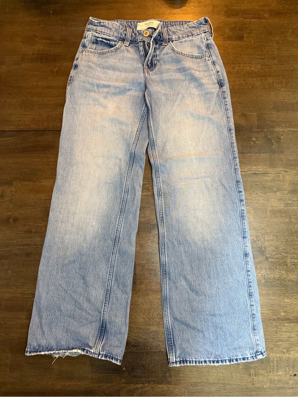 Hollister Light Blue Wide-Leg Jeans